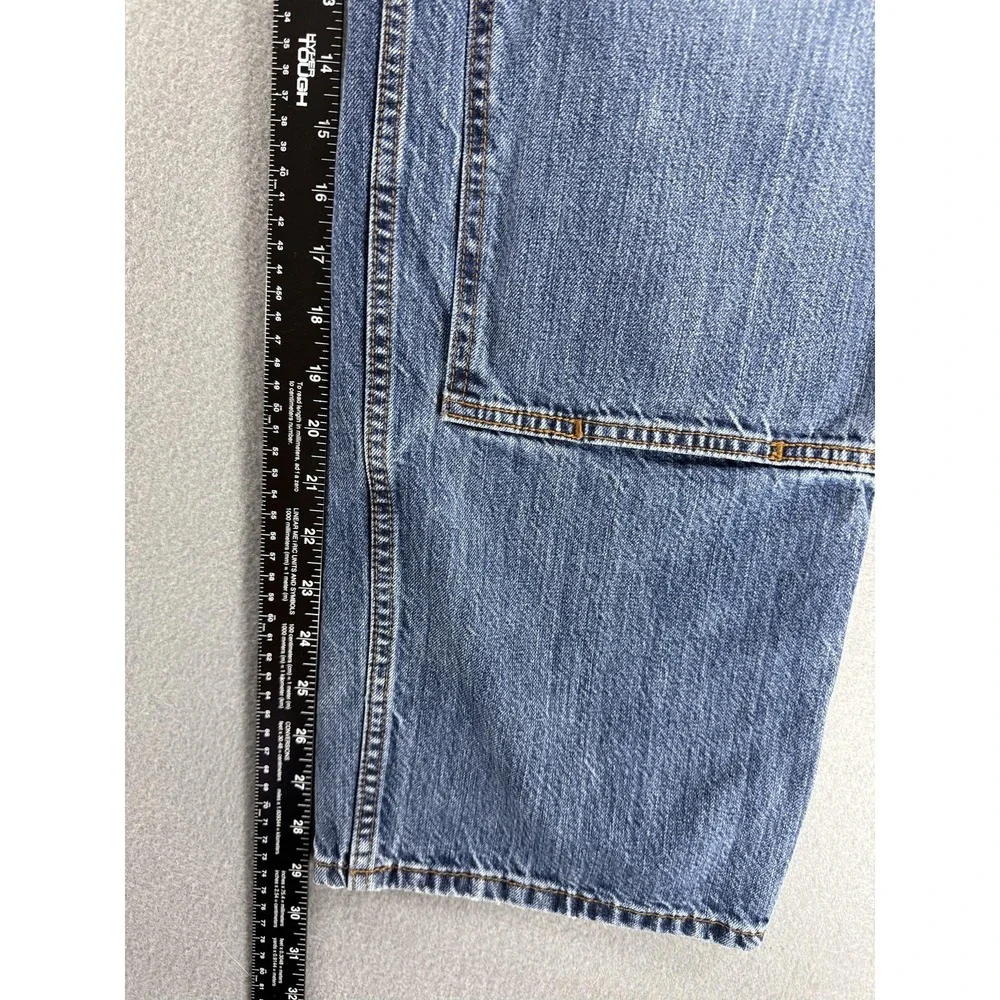 Carhartt Double Knee Jeans Mens 40x30 Medium Wash Blue Work Denim Loose Fit